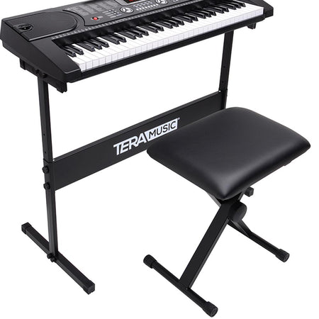 Sgabello Panca Regolabile per Tastiera Musicale Pianoforte e Batteria in Metallo