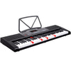 Tastiera Musicale Pianola Elettronica 61 Tasti Luminosi Pianoforte con Microfono