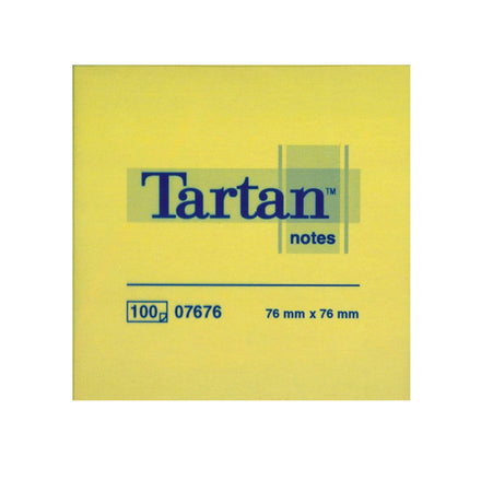Blocco Tartan 7676 Giallo 76X76Mm 100Fg 63Gr