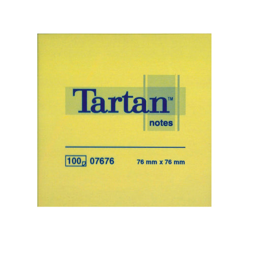 Blocco Tartan 7676 Giallo 76X76Mm 100Fg 63Gr