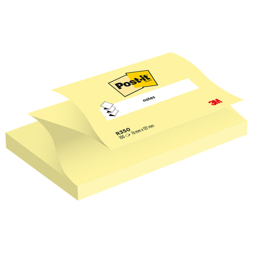 Blocco 100Fg Post-It Super Sticky Z-Notes R350 Giallo Canary 76X127Mm