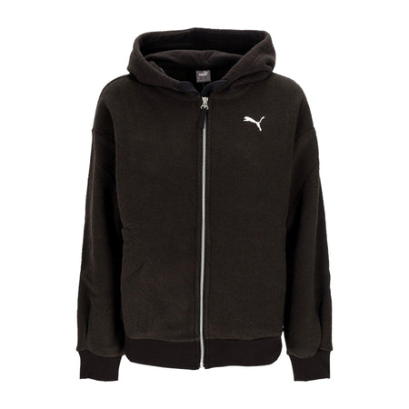 PUMA Felpa Cappuccio Zip Donna W Her Winterized Full-zip Hoodie Black da donna