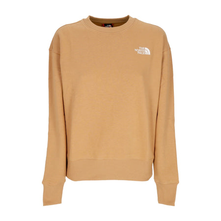 THE NORTH FACE Felpa Girocollo Donna W Essential Crewneck Almond Butter da donna