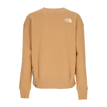 THE NORTH FACE Felpa Girocollo Donna W Essential Crewneck Almond Butter da donna