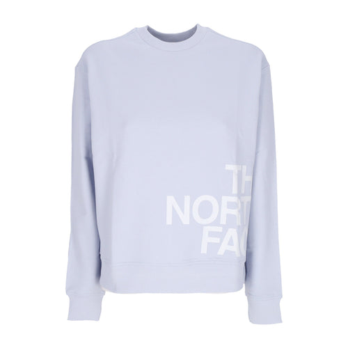 THE NORTH FACE Felpa Leggera Girocollo Donna W Blow Up Logo Crewneck Dusty Periwinkle da donna