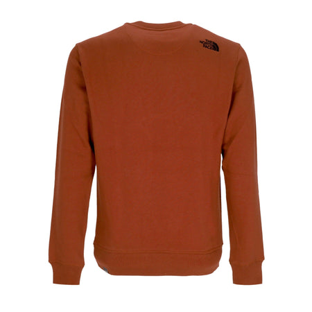 THE NORTH FACE Felpa Girocollo Uomo Drew Peak Crewneck Brandy Brown da uomo