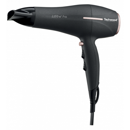 Asciugacapelli Professionale 2200W con Concentratore, 2 Velocità, 3 Temperature e Colpo d’Aria Fredda – Design Elegante
