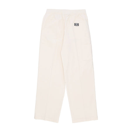 OBEY Pantalone Lungo Uomo Big Easy Canvas Pant Unbleached da uomo