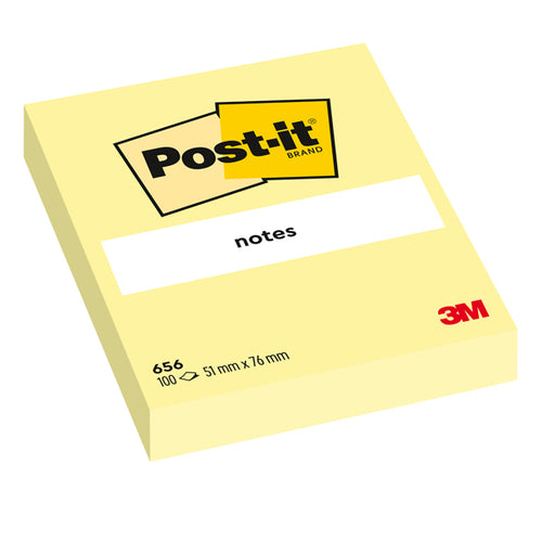 Blocco 100Fg Post-It Giallo Canary 76X51Mm 656