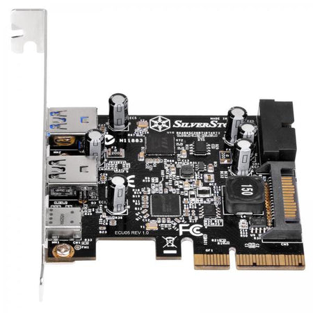 Silverstone ECU05 scheda di interfaccia e adattatore Interno USB 3.2 Gen 1 [3.1 Gen 1] (SilverStone ECU05 - USB-adapter - PCIe)