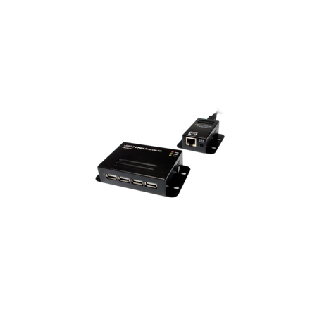 Extender USB su Cavo Cat.5/5e/6 fino a 50m con Hub 4 Porte