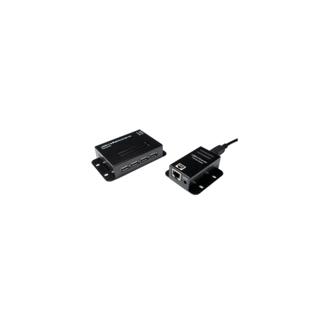 Extender USB su Cavo Cat.5/5e/6 fino a 50m con Hub 4 Porte