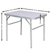 Tavolino Pieghevole con Struttura in Alluminio 75x55x60 Ideale per Campeggio
