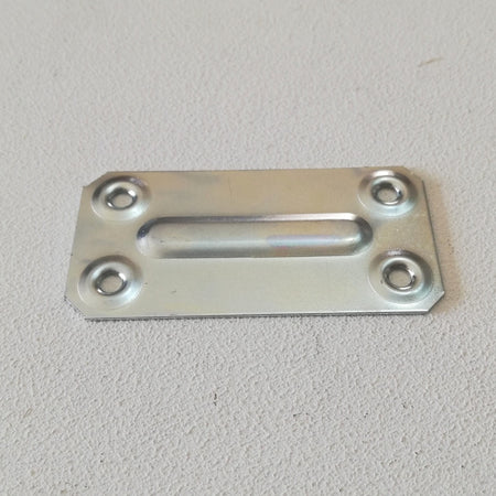 Piastrina diritta 70x35mm in acciaio zincato - 20pz