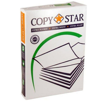 Carta A4 Copy Star in Risma da 500 Fogli: Compatibile con Tutte le Stampanti e Fotocopiatrici