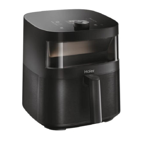 Haier Friggitrice ad Aria 7L 2000W – HAF5TWA3 011, Cestello Estraibile, Display Digitale, Fino a 200°C, Design Compatto Nero