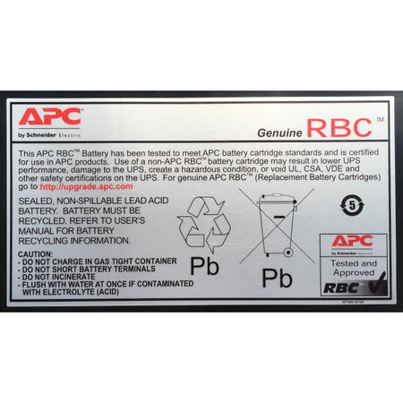 APC BATTERIA SOSTITUTIVA 11000 mAh, PER per SMC1500IC, SMT1000I-AR, SMT1000IC, SUA1000ICH-45, SUA1000I-IN, SUA1000J3W, SUA1500J3W