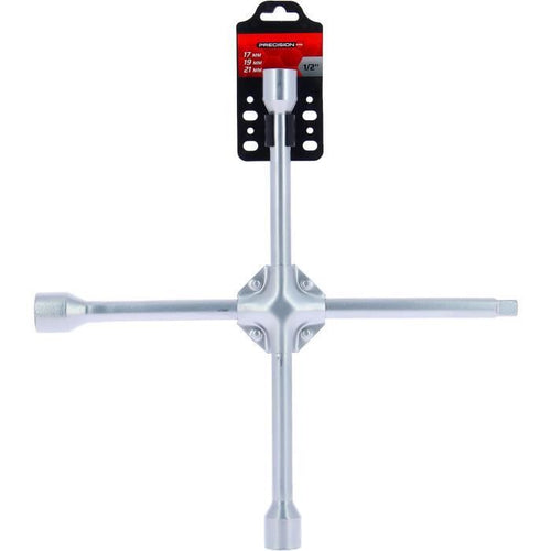 Chiave a croce rinforzata - ACCIAIO DI PRECISIONE - Bussole 17, 19, 21 mm