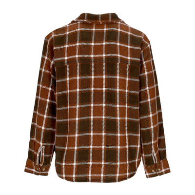 OBEY Camicia Manica Lunga Uomo Bigwig Plaid Woven L/s Sepia Multi da uomo