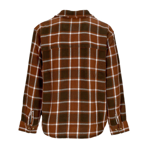 OBEY Camicia Manica Lunga Uomo Bigwig Plaid Woven L/s Sepia Multi da uomo