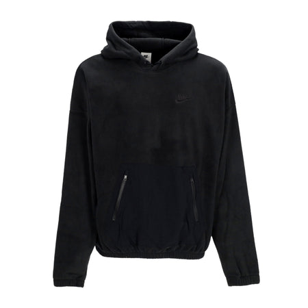 Nike Felpa Cappuccio Uomo Club+ Fleece Polar Hoodie Black/black da uomo