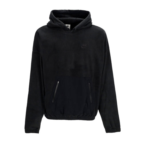 Nike Felpa Cappuccio Uomo Club+ Fleece Polar Hoodie Black/black da uomo