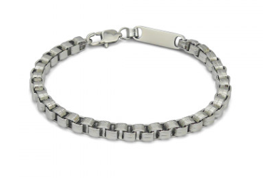 Boccadamo - Bracciale a maglie quadrate satinate