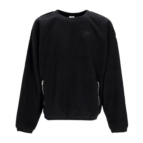 Nike Felpa Girocollo Uomo Club+ Fleece Winterized Crewneck Black/black da uomo