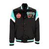 MITCHELL & NESS Giubbotto Bomber Uomo Nba Heavyweight Satin Jacket Vangri Original Team Colors da uomo