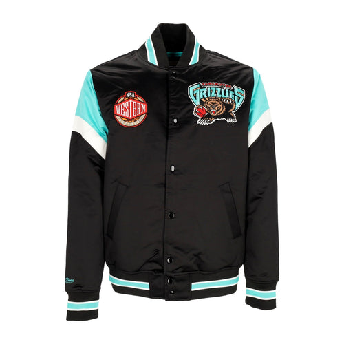MITCHELL & NESS Giubbotto Bomber Uomo Nba Heavyweight Satin Jacket Vangri Original Team Colors da uomo