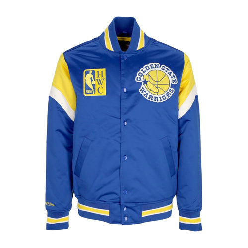 MITCHELL & NESS Giubbotto Bomber Uomo Nba Heavyweight Satin Jacket Golwar Original Team Colors da uomo