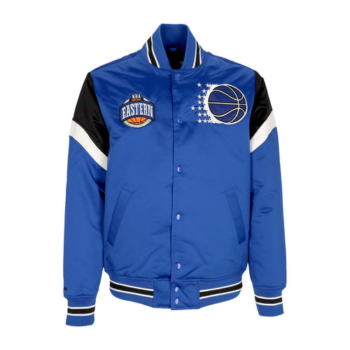 MITCHELL & NESS Giubbotto Bomber Uomo Nba Heavyweight Satin Jacket Orlmag Original Team Colors da uomo