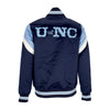 MITCHELL & NESS Giubbotto Bomber Uomo Ncaa Heavyweight Satin Jacket Unchee Light Blue da uomo