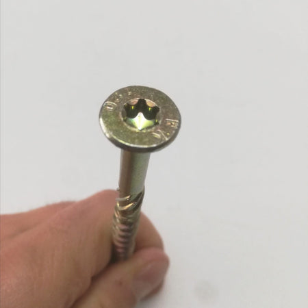 Vite 8x280mm TPS testa conica gialla per legno impronta torx - 10pz