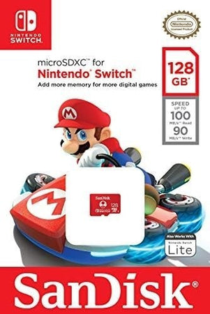Switch Micro SDXC SanDisk 128GB SDSQXAO-128G-GNCZN for Nintendo Switch