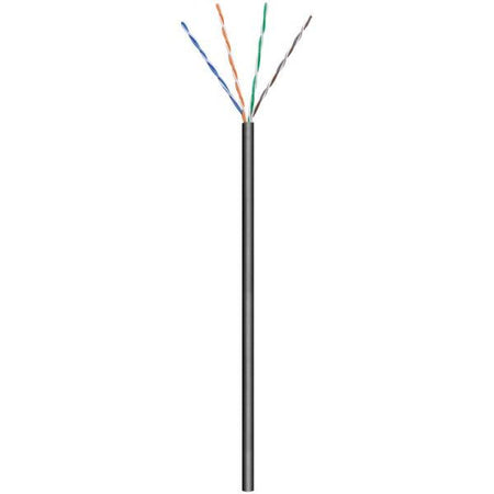 Matassa U/UTP Cavo Cat. 6 CCA per Esterni 100m Flessibile Nero