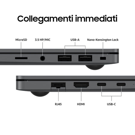 NOTEBOOK SAMSUNG GALAXY BOOK 5 15,6 U5 16+512GB W11PRO NP754XHD-KD2IT