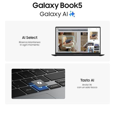 NOTEBOOK SAMSUNG GALAXY BOOK 5 15,6 U5 16+512GB W11PRO NP754XHD-KD2IT