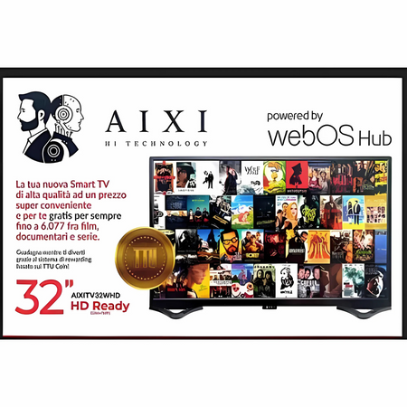 Aixi TV Led 32" HD Smart TV Cl.F AIXITV32WHD