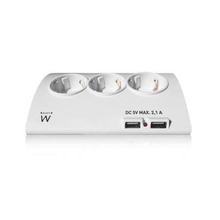MULTIPRESA 5 P SCHUK 2 USB 2.1A DA TAVOL