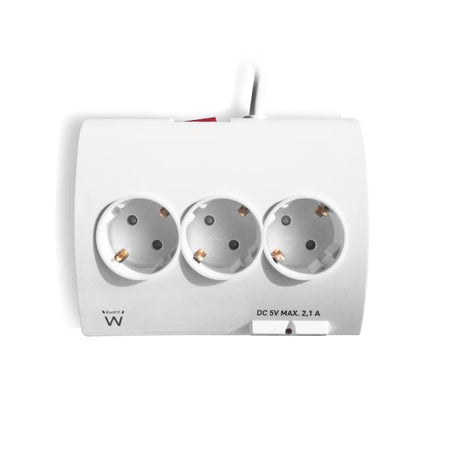 MULTIPRESA 5 P SCHUK 2 USB 2.1A DA TAVOL