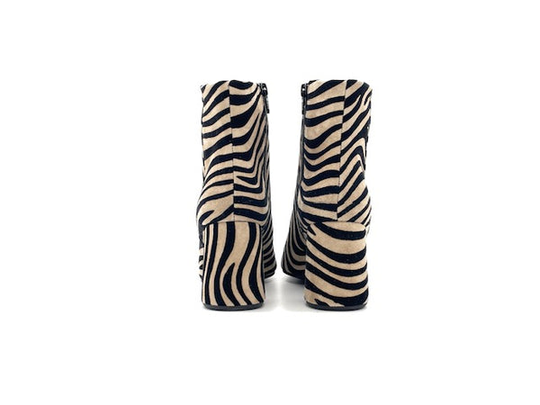 ENZO D'ALESSANDRO Tronchetto Donna Zebrato Nero Beige
