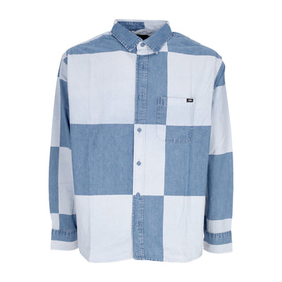 VANS Camicia Manica Lunga Uomo Gomez Denim L/s Woven Vintage Indigo da uomo