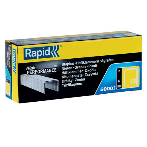 Scatola 5000 Punti Rapid 13/6 Galvanizzati
