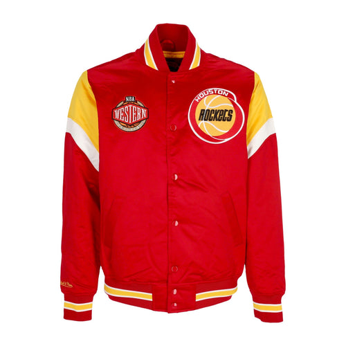 MITCHELL & NESS Giubbotto Bomber Uomo Nba Heavyweight Satin Jacket Houroc Original Team Colors da uomo