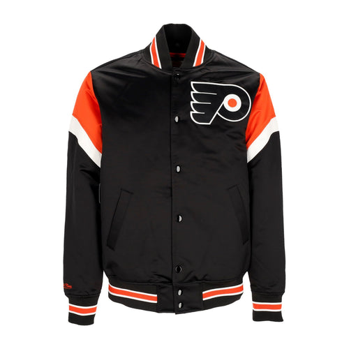 MITCHELL & NESS Giubbotto Bomber Uomo Nhl Heavyweight Satin Jacket Phifly Original Team Colors da uomo