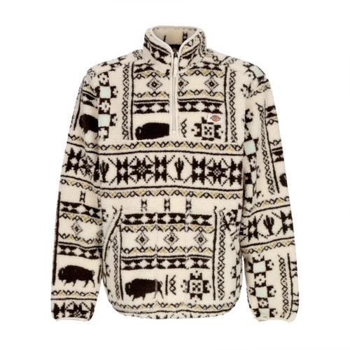 DICKIES Felpa Collo Alto Uomo Hays Quarter Zip Nordic Aop Light da uomo