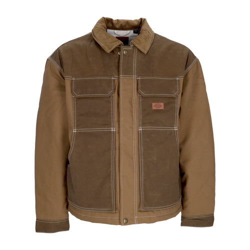 DICKIES Giubbotto Uomo Lucas Waxed Pocket Front Jacket Acorn da uomo