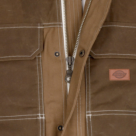 DICKIES Giubbotto Uomo Lucas Waxed Pocket Front Jacket Acorn da uomo