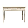MOBILI 2G - CONSOLLE CLASSICA IN LEGNO 2 CASSETTI INTARSIATA BIANCO OPACO L.110 P.38 H.80